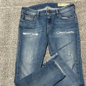 Diesel Women's Blue Distressed Skinny Jeans